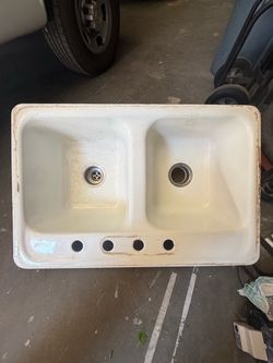 Kohler Delafield Enameled Cast Iron Kitchen Sink