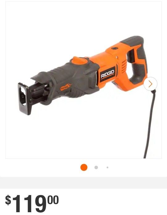 RIDGID R3002 Fuego 10 Amp Orbital Reciprocating Saw