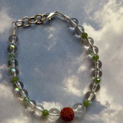 Crystal With Rudraksha Bracelet 