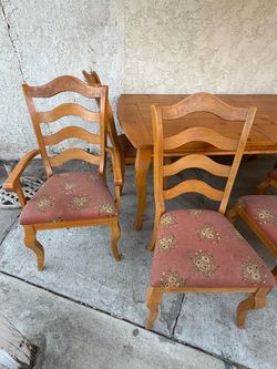 Wood Dining Table & 6 Chairs – $300 OBO