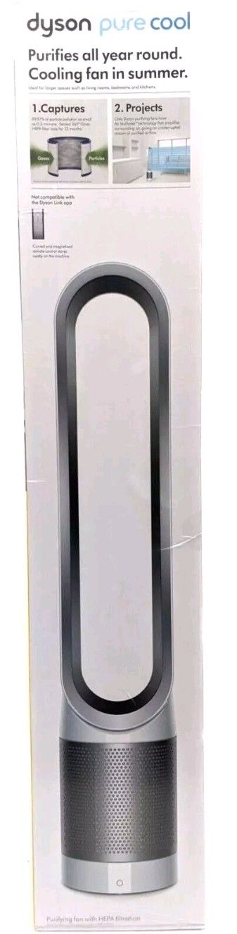 Dyson AM11 Pure Cool Tower HEPA Air Purifier and Fan 120V. Open box never used.
Product Information
1. The Dyson AM11 Pure Cool Tower HEPA Air Purifi