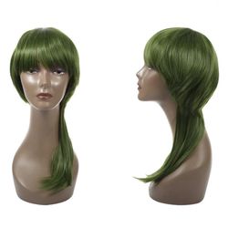 Green Mullet Wig New In Box