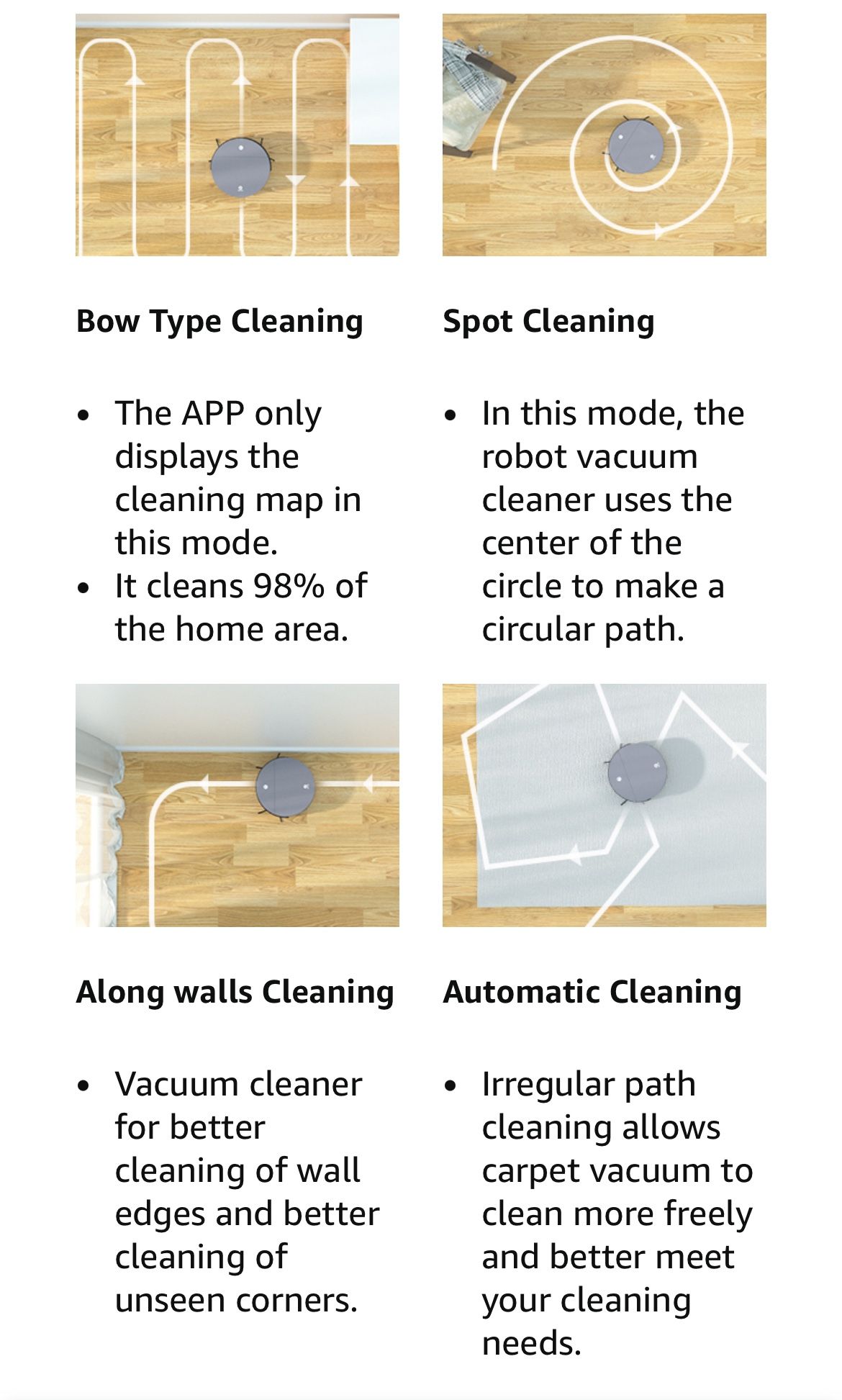 OKP K4 Robot Vacuum, Robotic Vacuum Cleaner