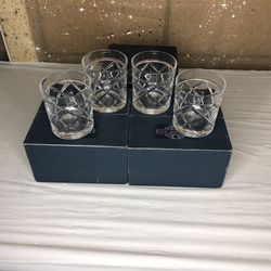 FITZ AND FLOYD  OLD FASHION GLASSES 