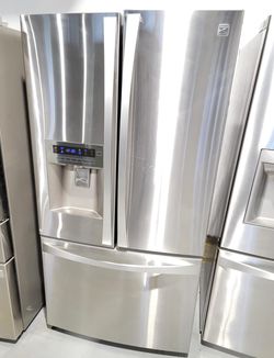 Kenmore 3 Door Stainless Steel Refrigerator
