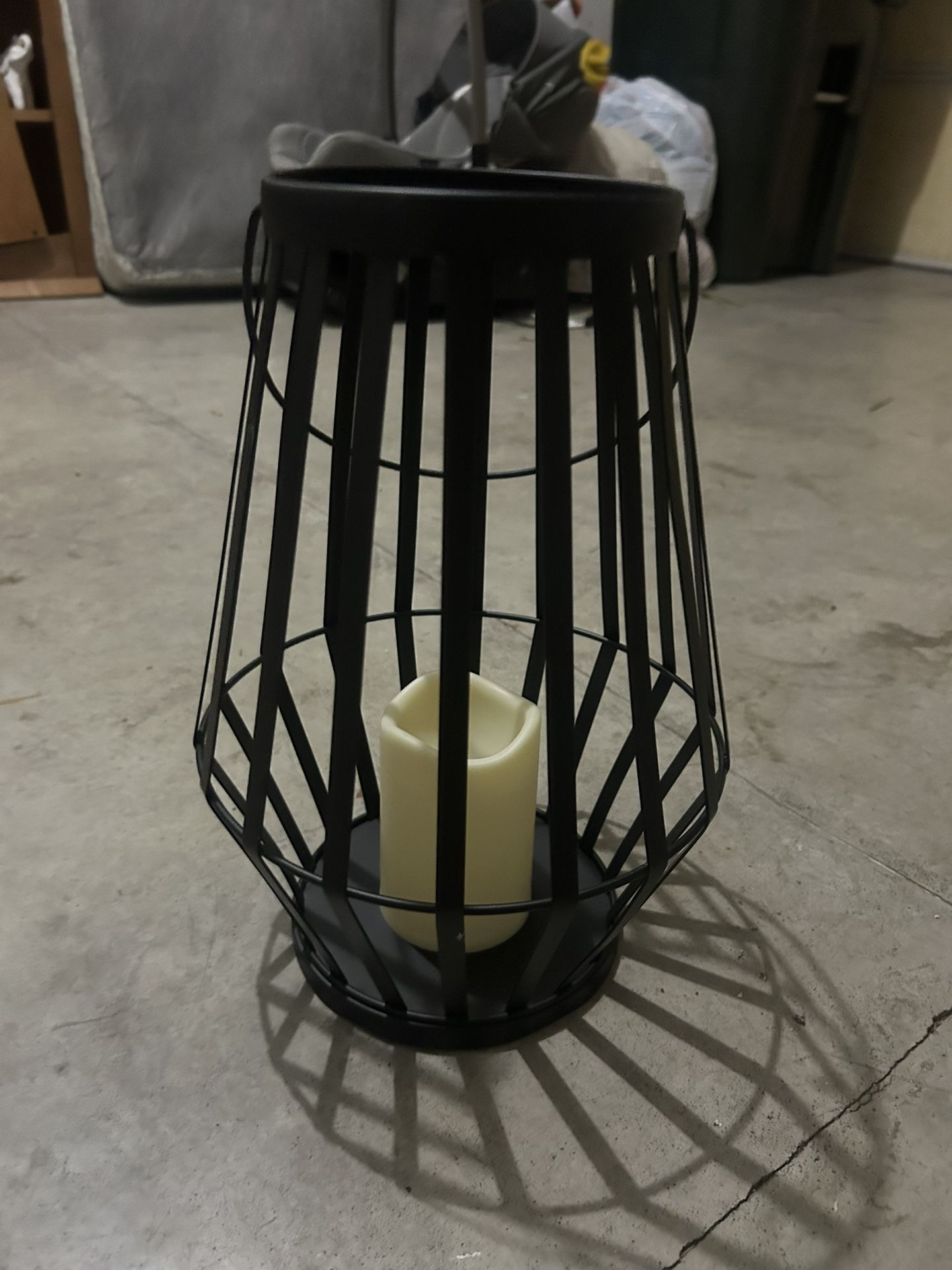 Metal battery power candle light