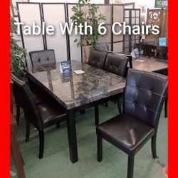 ✨ Table With 6 Chairs 