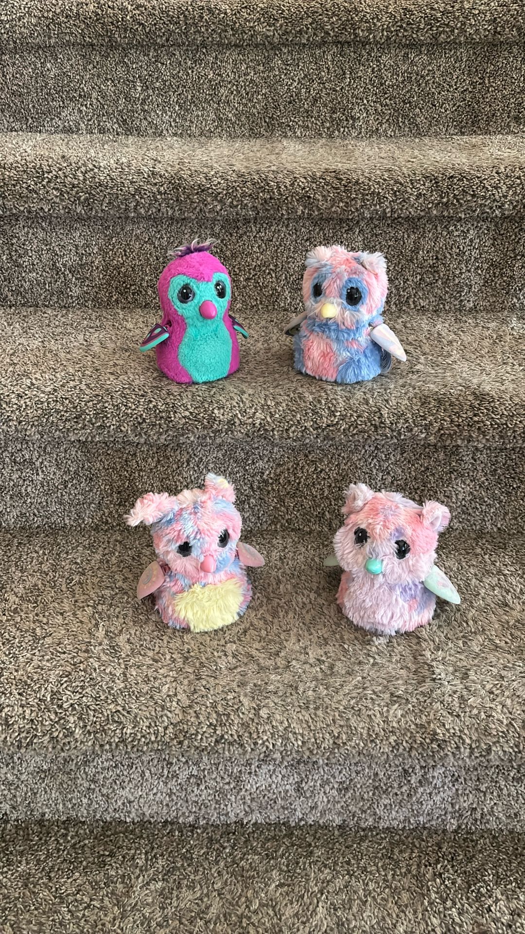 Four Interactive Hatchimal Dolls