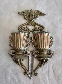 Vintage EMIG Cast Metal Eagle Wall Pocket Sconce