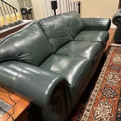 Leather Sofa Couch (two available)  $100 each