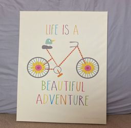 life is a beautiful adventure art canvas