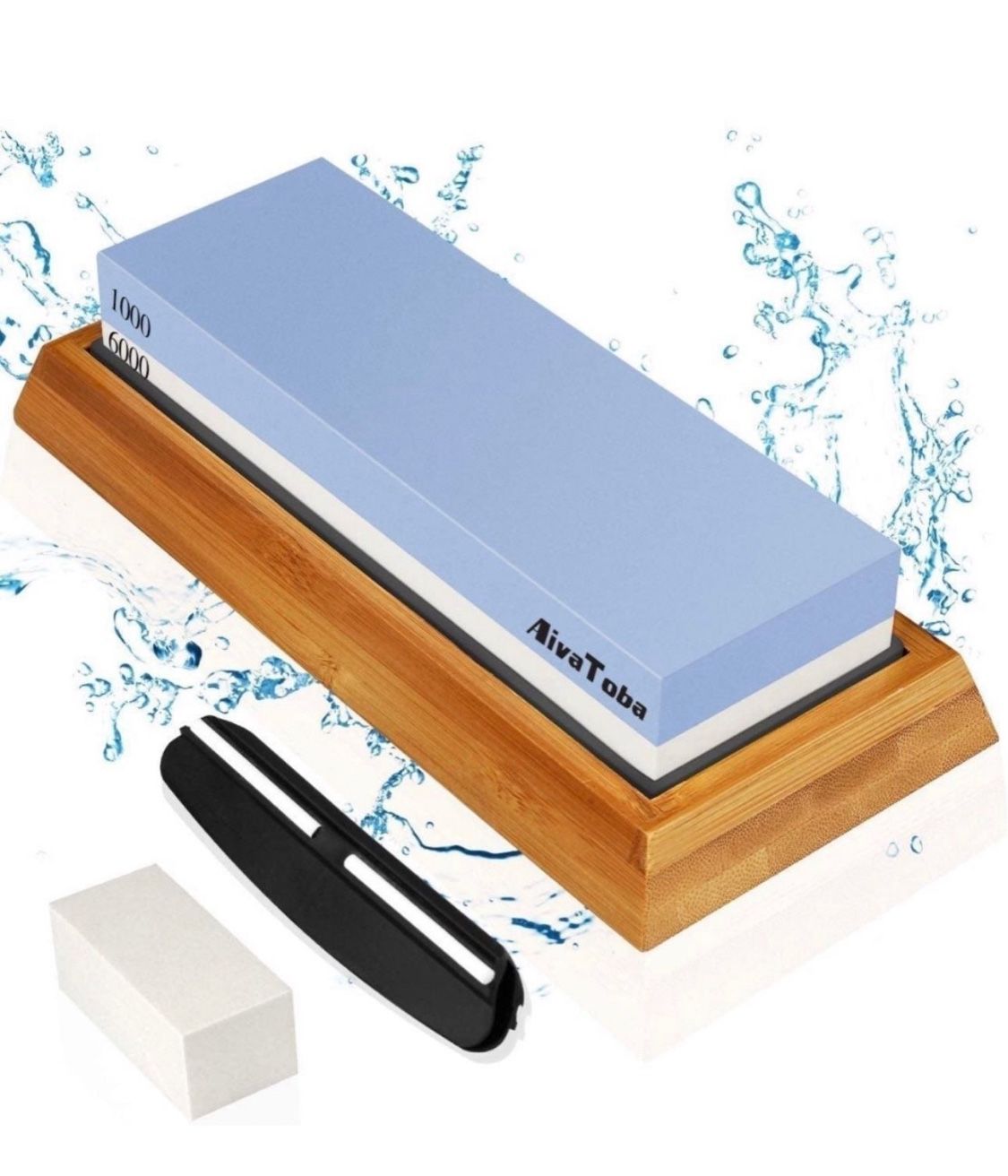 Whetstone Knife Sharpening Stone 2 Side Grit 1000/6000