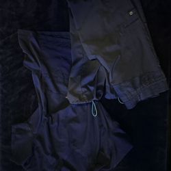 Navy Blue Scrub Set