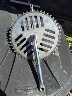 SR SAKAE cranks with GT cheese grater sprocket