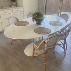 Oval Mid Century Modern Dining Table