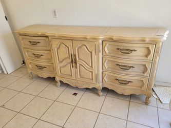 Vintage Solid Wood Cabinet Drawer Dresser Set