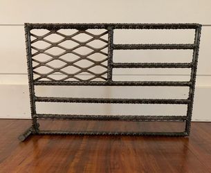 Rebar American flag decor