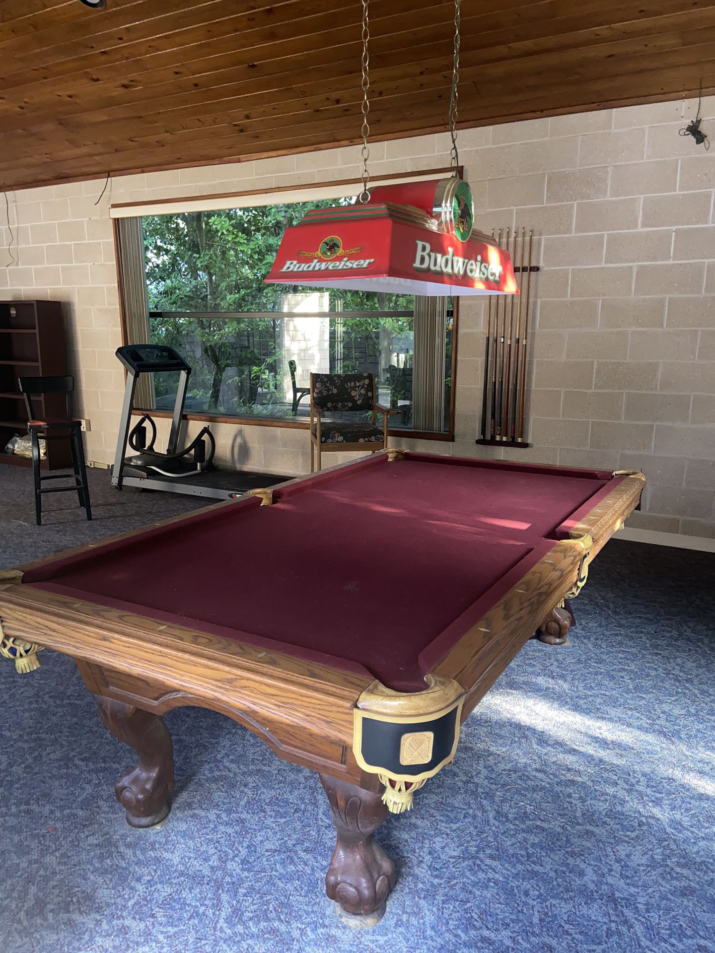 Vintage Leisure Bay Pool Table With Lots Of Extras