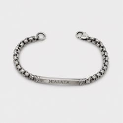 Nialaya Stainless Steel Chain Bracelet