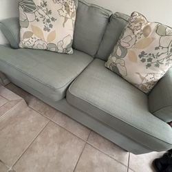 Teal Loveseat 