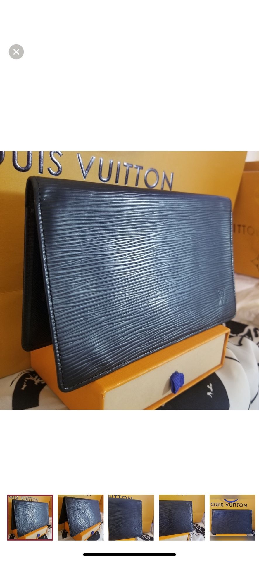 Louis Vuitton Wallet/Checkbook Holder (leather)