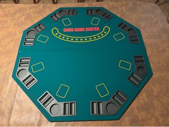 Folding, table-top, poker mat