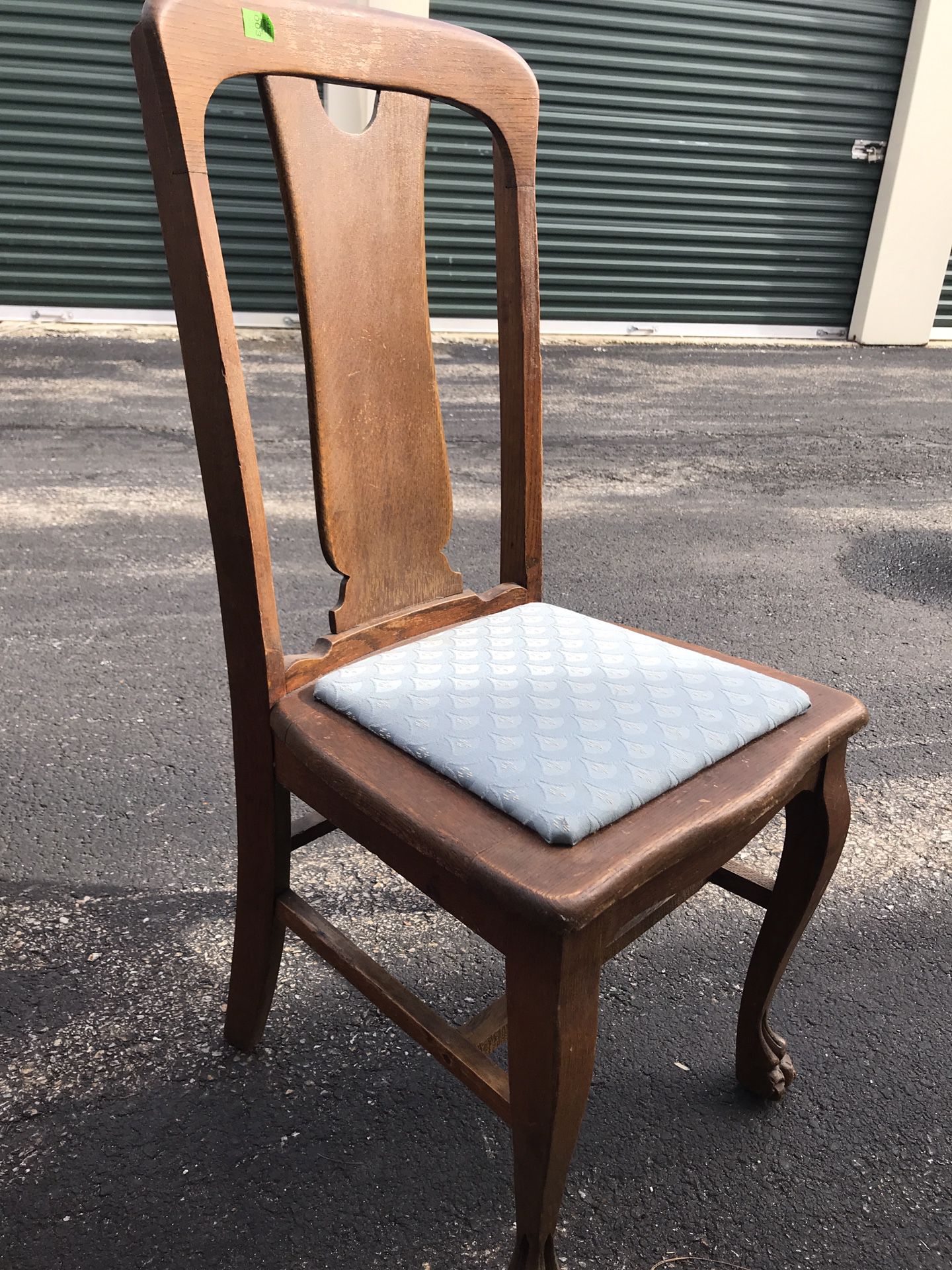 11 antique oak dining chairs, must take all 11