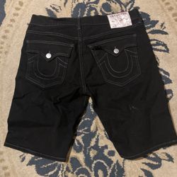 Black True Religion Jorts