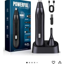 Nose Hair Trimmer for Men - 16000RPM Motor, LED Power Display, Portable Electric Ear & Eyebrow Grooming Kit, Nose Hair Cutter & Remover, Face & Body C