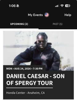 Daniel Caesar Anaheim Tickets (8/24)