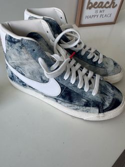 Nike Blazer Mid '77 "Washed Denim" Blue/White - Women's Size 8.5 (DV2182-900)