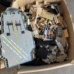 Box Of Old Vintage Legos 