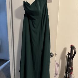 NEW David’s Bridal CONVERTIBLE Bridesmaid Dress Juniper Green Size 16