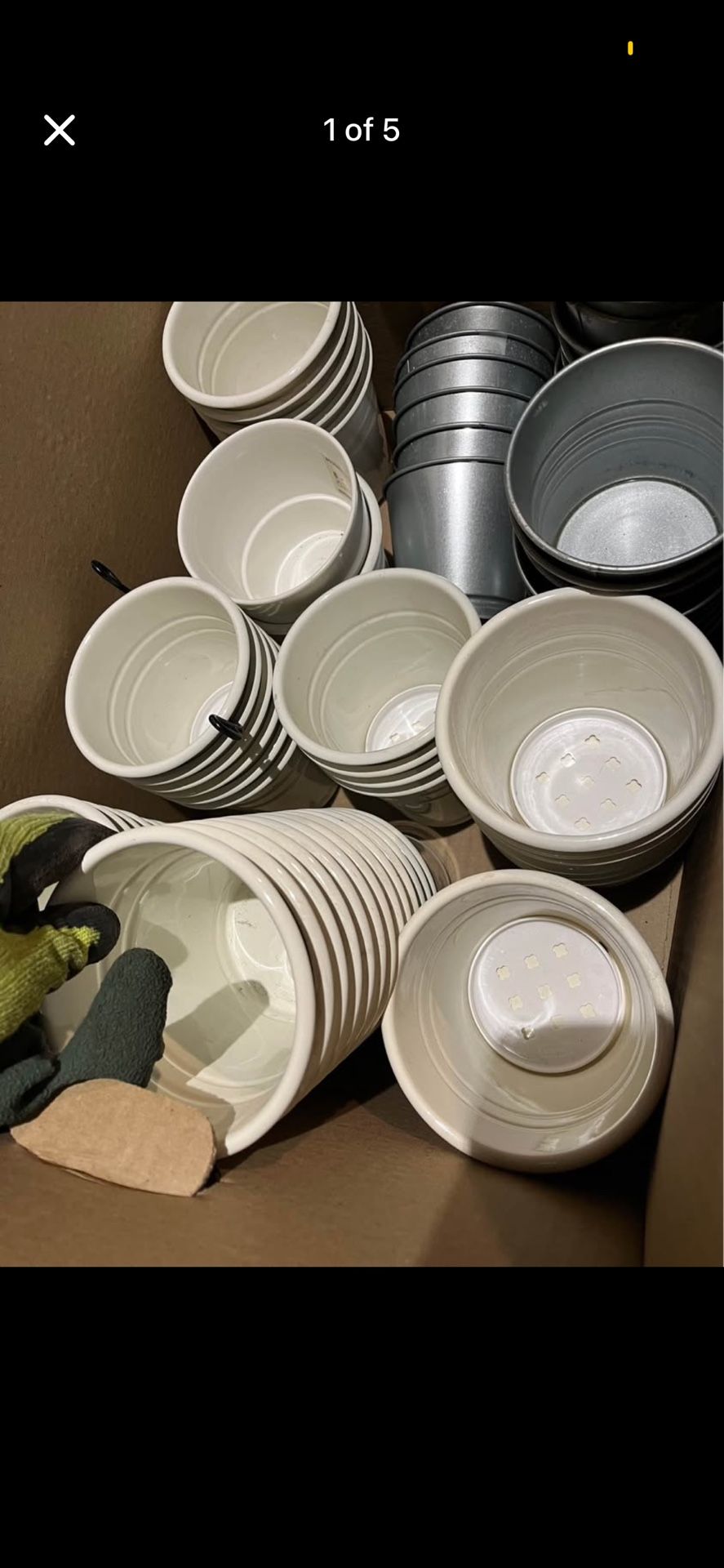8 IKEA Plant Pots (FINTORP + SOCKER) – Drainage Holes – $25