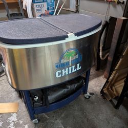 Margaritaville Chill Steel Cooler 77g Rolling w/ Cover