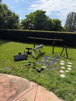 Work out bench press equipment