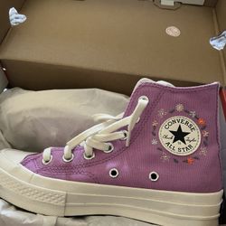 Converse Chuck 70 Women's 5.5 Hi Top Sneakers Pink Little Flowers