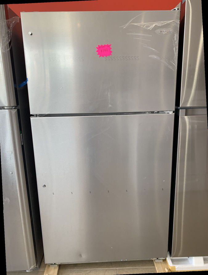 Whirlpool 20.5 cu. ft. Top Freezer Refrigerator in Fingerprint Resistant Stainless Steel OK05