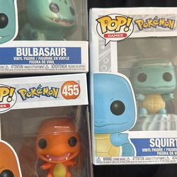 Pokémon Funko Pop Lot Three Starters