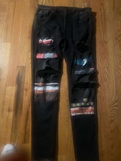 AMIRI Scarves Art Patch Jean