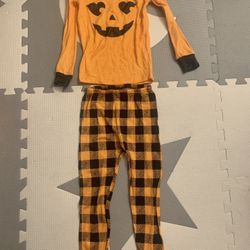 Toddler Girl Halloween Pumpkin Pajamas
