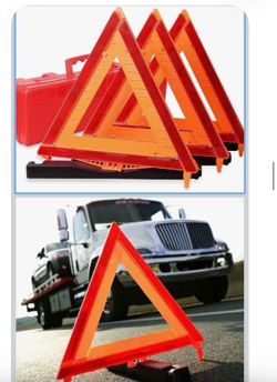 3 Pack Warning Triangle,Enmergency Reflector, Emergency Triangles for Vehicles,Triangle Kit with Case 57810/1