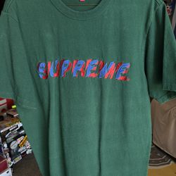 Supreme Green tee medium 