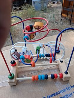 Wooden Bead Maze Activity Toy