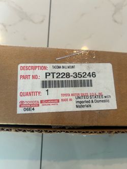 Toyota Tacoma Genuine Ball Mount PT(contact info removed)6