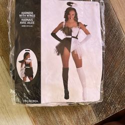 Harness With Wings, Tule Tutu And Halo One Size 