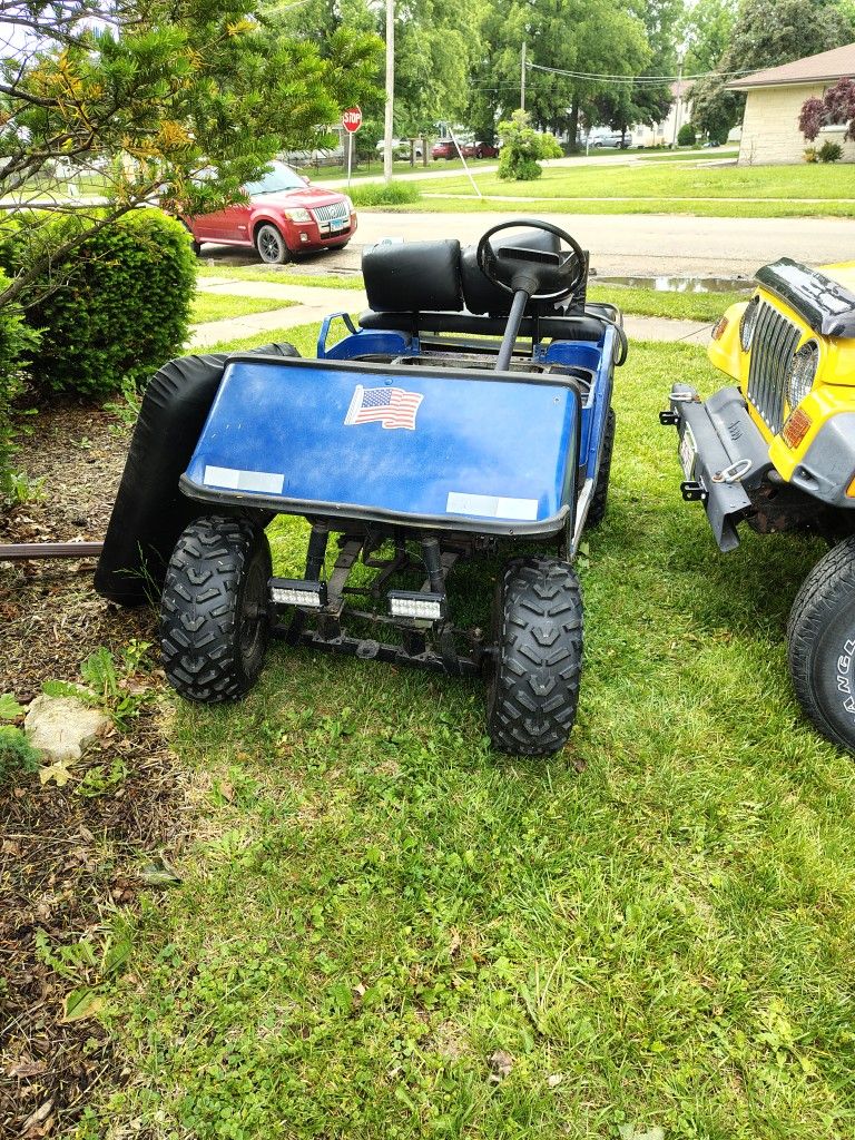 Ezgo Lifted Gas Golf Cart 