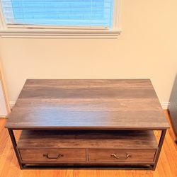 Modern Coffee Table with Storage Drawers