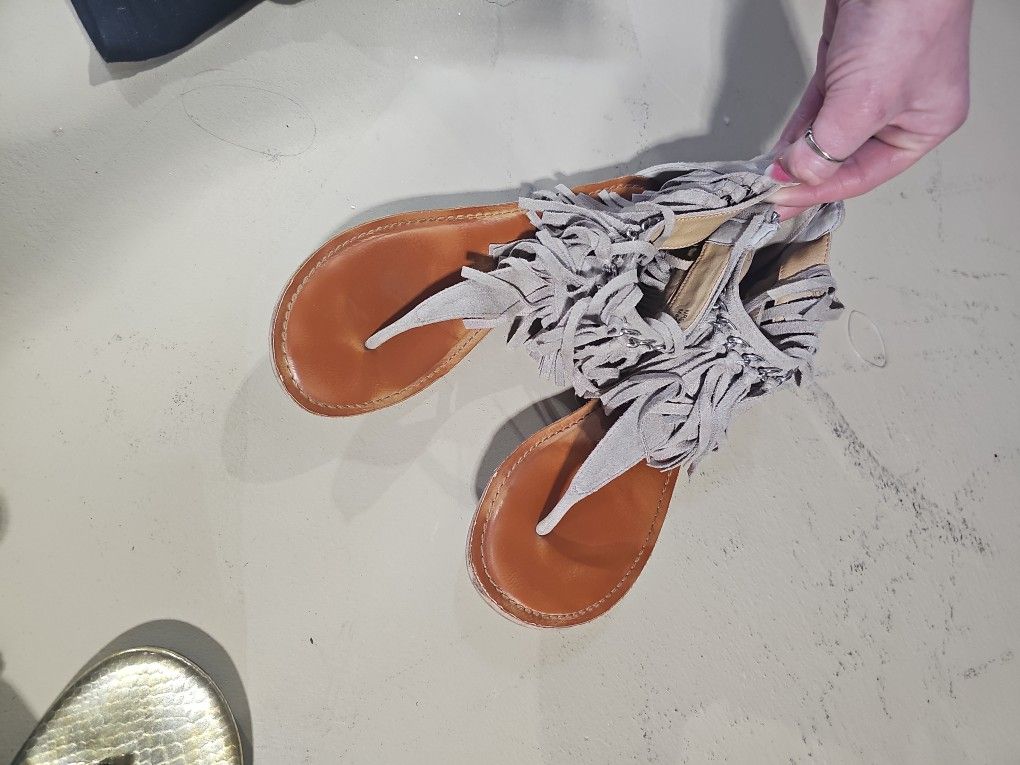 Not Rated Fringe Sandals