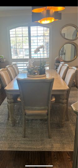 dinning table set with 8 chairs and cabinet  bought from Havertys® Furniture 3 years ago all for $800